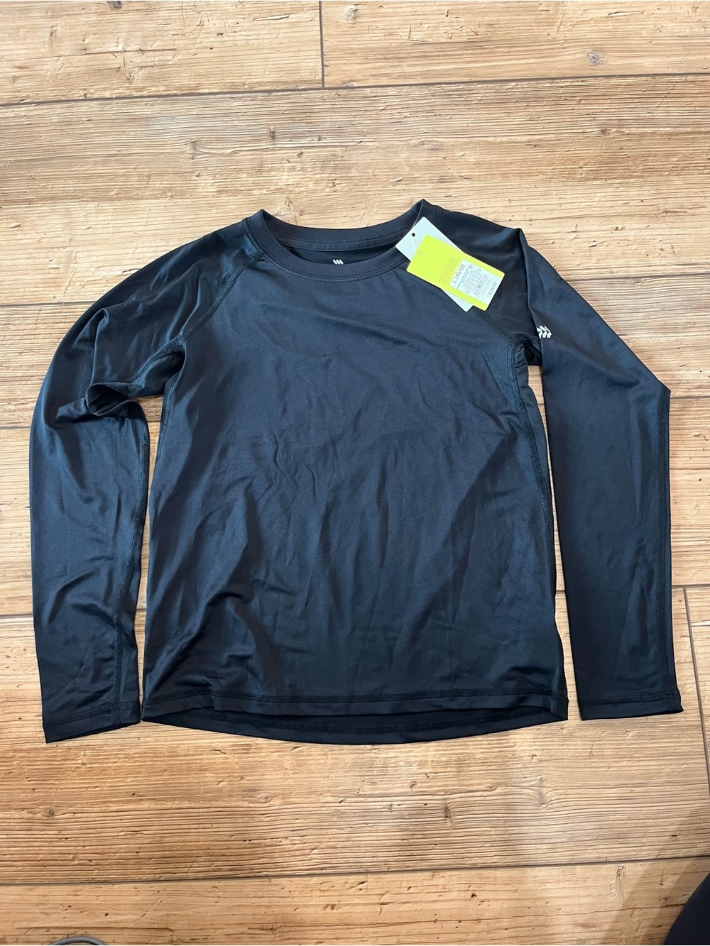 Black Long-Sleeve Performance Shirt
